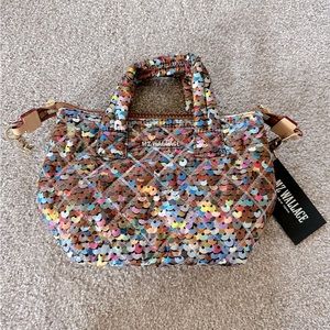 NWT MZ Wallace Spangle Sequin Micro Sutton Crossbody Bag